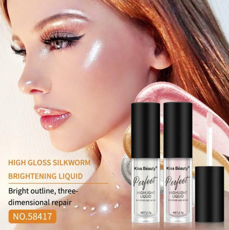 KISS BEAUTY Liquid Highlighter Beauty Face Brightener Oil Shimmer Glow Makeup