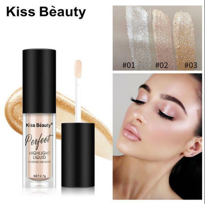 KISS BEAUTY Liquid Highlighter Beauty Face Brightener Oil Shimmer Glow Makeup