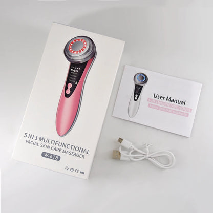 Women Beauty Personal Care Products Wholesale Led Electric Microcurre Face Massager Hot and Cold Face Beauty Equipment