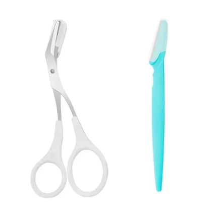 Eyebrow Trimmer Scissor Beauty Products for Women Eyebrow Scissors with Comb Stainless Steel Makeup Tools Beauty Scissors